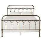 Standard Metal Wrought Iron Platform Bed Strong Sturdy Construction Easy Clean
