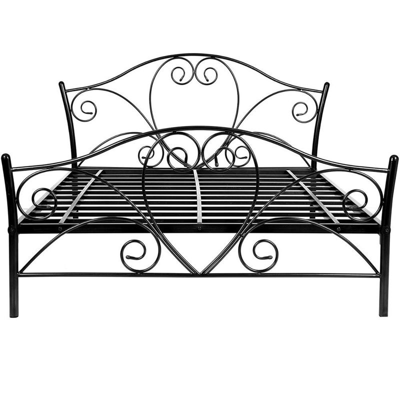 Elegant Design Heavy Duty Queen Bed Frame Multiple Sizes Style Contemporary